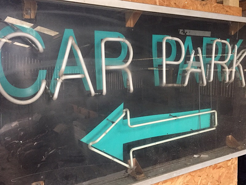 Large original genuine neon collectable sign Car Park