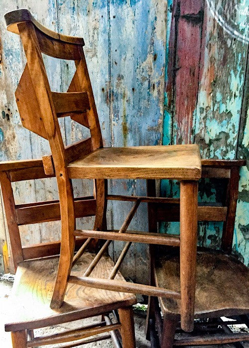 Vintage original chapel chairs