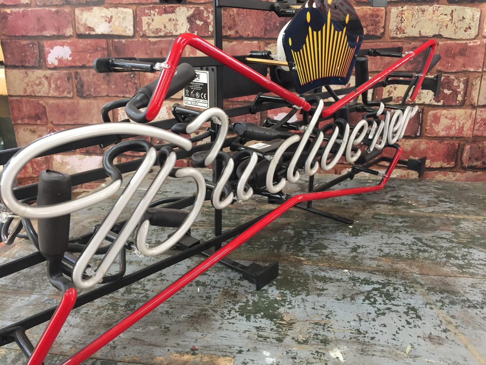 Classic collectible neon Budweiser advertising light man cave
