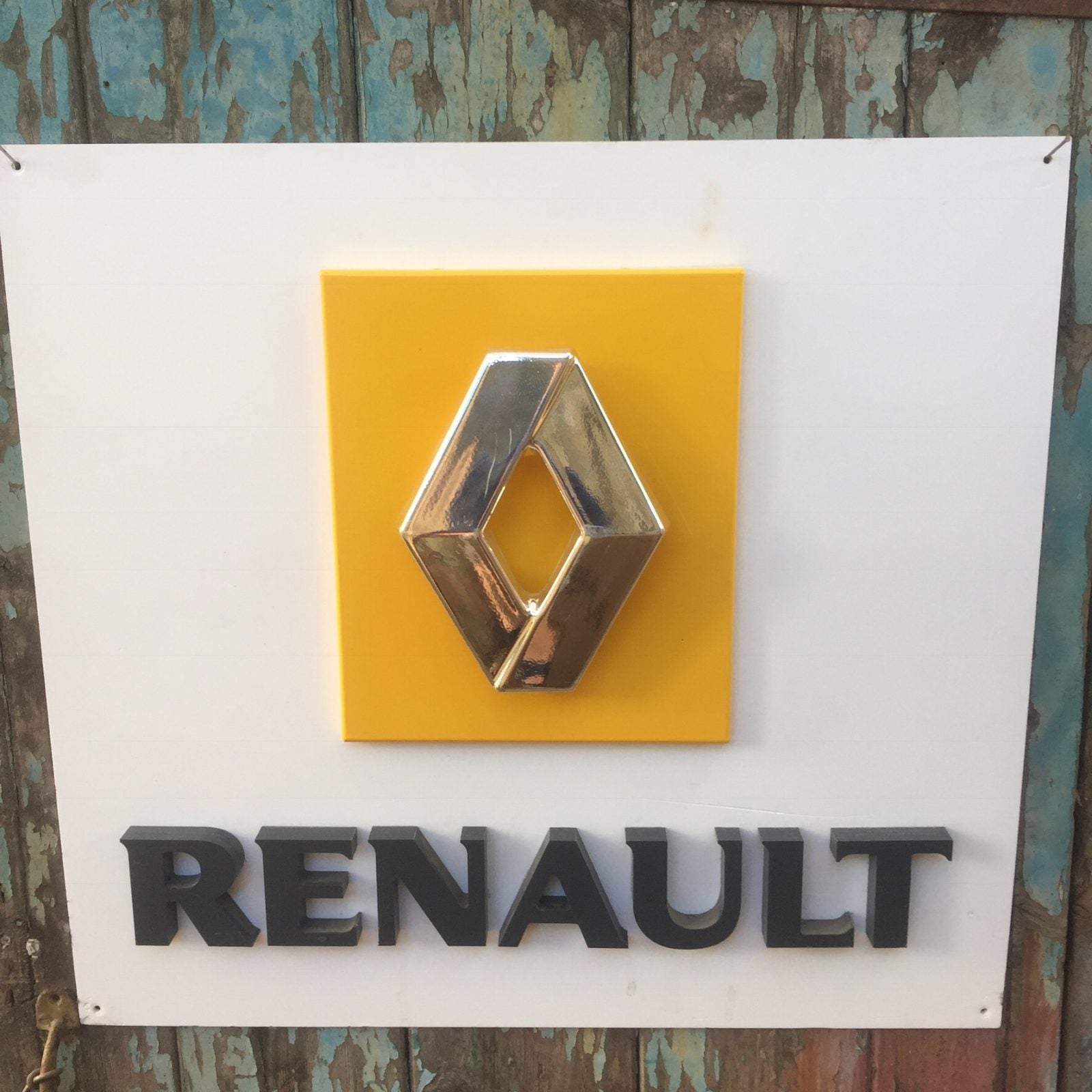 Collectable dealership large Renault advertising sign